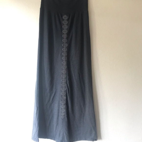 PrAna Benita Maxi Embroidered Ombrรฉ Striped Skirt - Picture 3 of 13